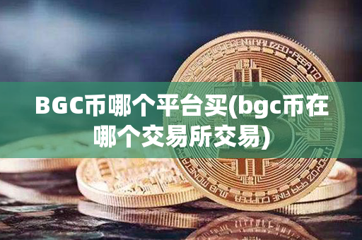 BGC币哪个平台买(bgc币在哪个交易所交易)第1张-币家园