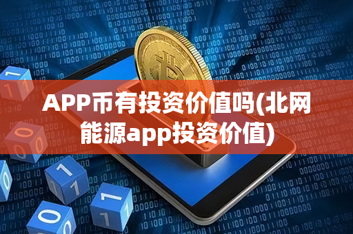 APP币有投资价值吗(北网能源app投资价值)