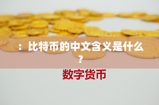 ：比特币的中文含义是什么？