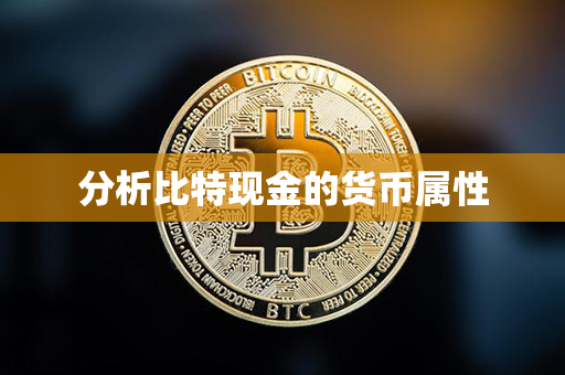 分析比特现金的货币属性