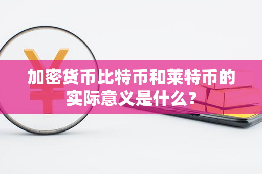 加密货币比特币和莱特币的实际意义是什么？