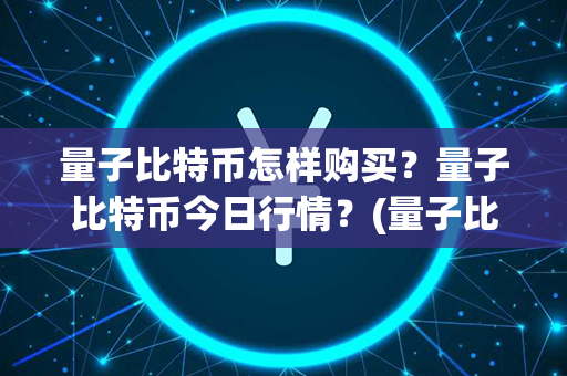 量子比特币怎样购买？量子比特币今日行情？(量子比特)