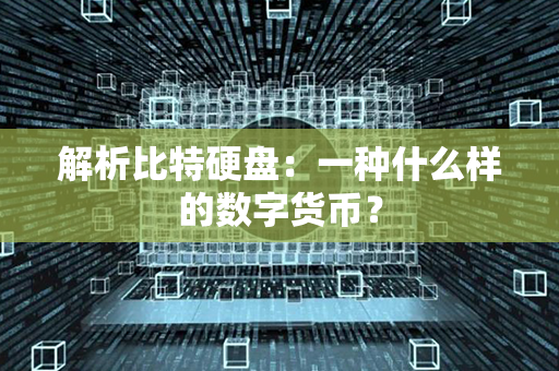 解析比特硬盘：一种什么样的数字货币？