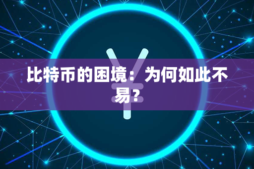 比特币的困境：为何如此不易？