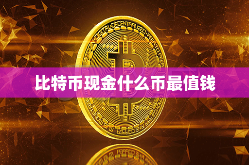 比特币现金什么币最值钱