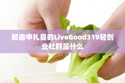 那曲申扎县的LiveGood319轻创业社群是什么