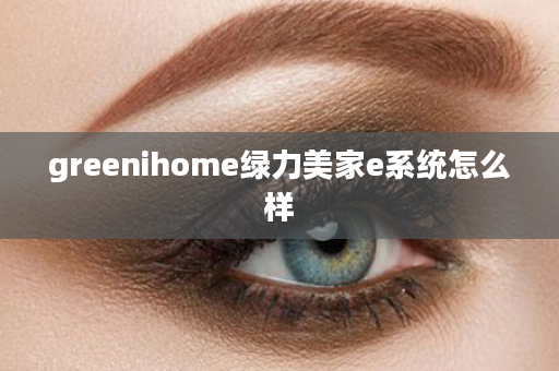 greenihome绿力美家e系统怎么样