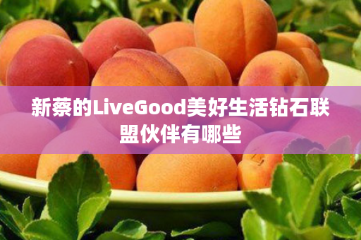 新蔡的LiveGood美好生活钻石联盟伙伴有哪些