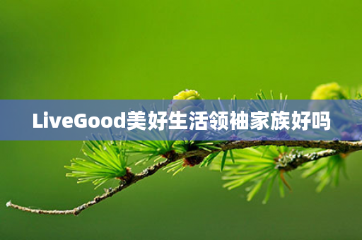 LiveGood美好生活领袖家族好吗